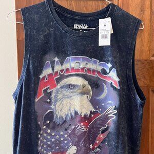 Proud to Be an American Tank Top Bald Eagle (NWT) - Size M